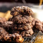 Delicious chocolate oatmeal cookies baked to perfection, ideal for comfort food lovers.