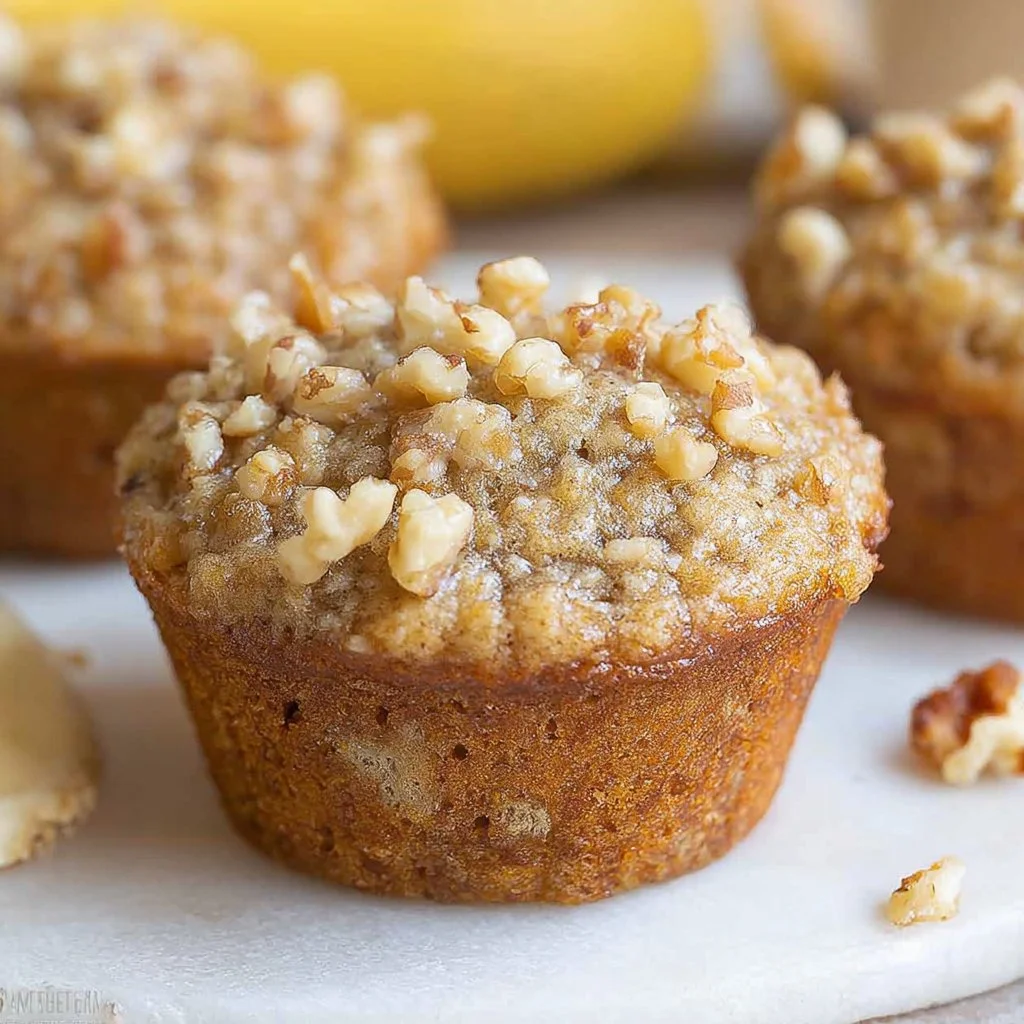 Delicious Banana Nut Muffins fresh out of the oven.