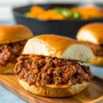 Delicious Cajun Sloppy Joes served on a plate with toppings