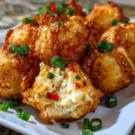 Golden crispy crab rangoon bombs with creamy filling, perfect appetizer or snack.