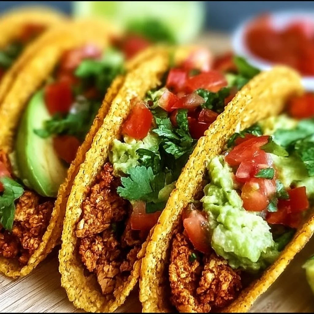 Crispy low carb keto taco shells served with toppings