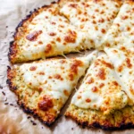 Foolproof cauliflower pizza crust ready to be topped with fresh ingredients