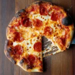 Delicious sourdough pizza dough ready to be shaped and baked.