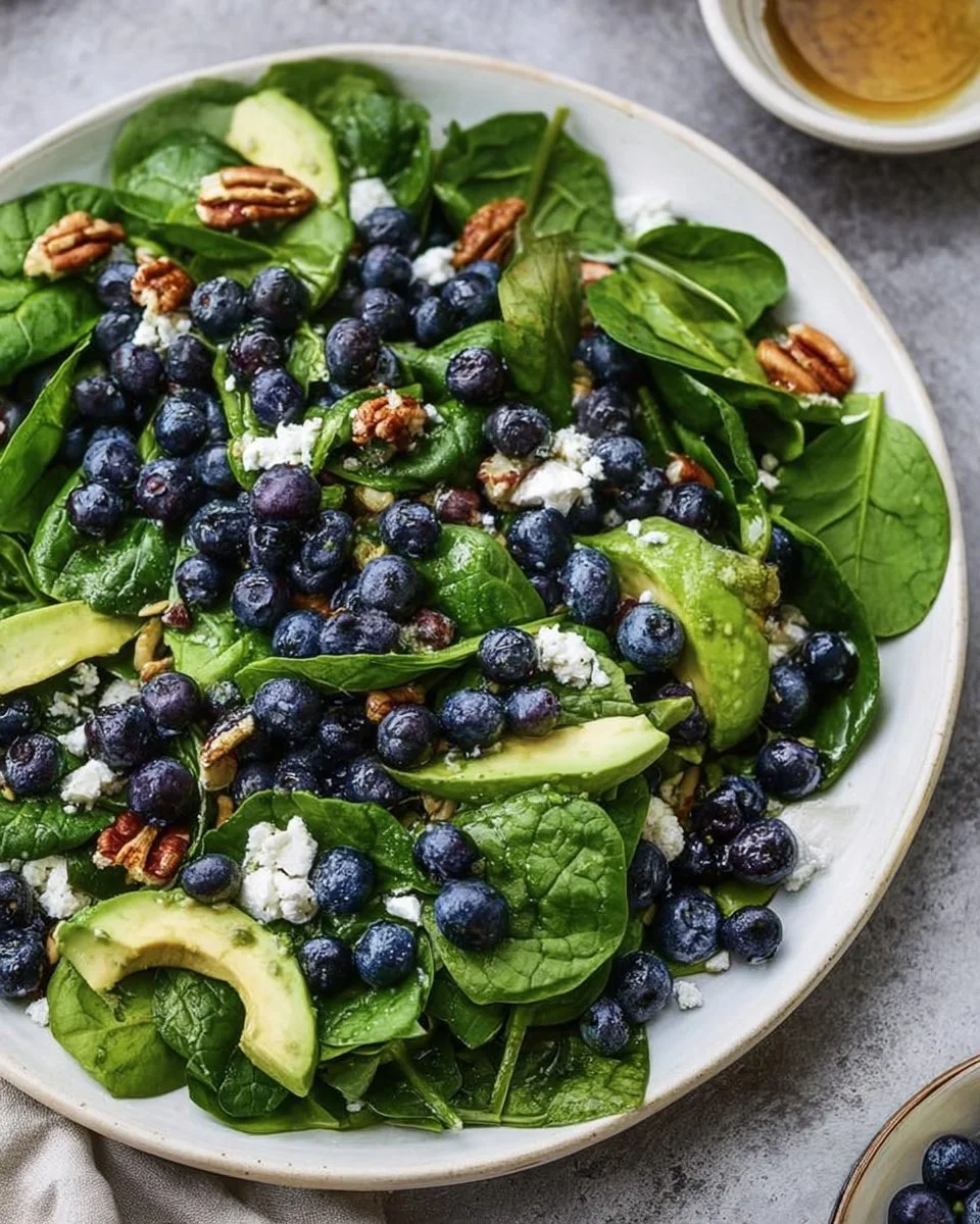 20-Minute Spinach Blueberry Salad