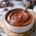 Delicious chocolate pastry cream in a pastry shell, ready to indulge your senses.