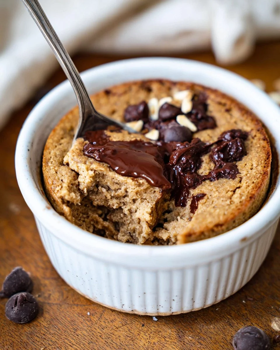 A delicious serving of baked oats topped with fruits and nuts in a bowl.