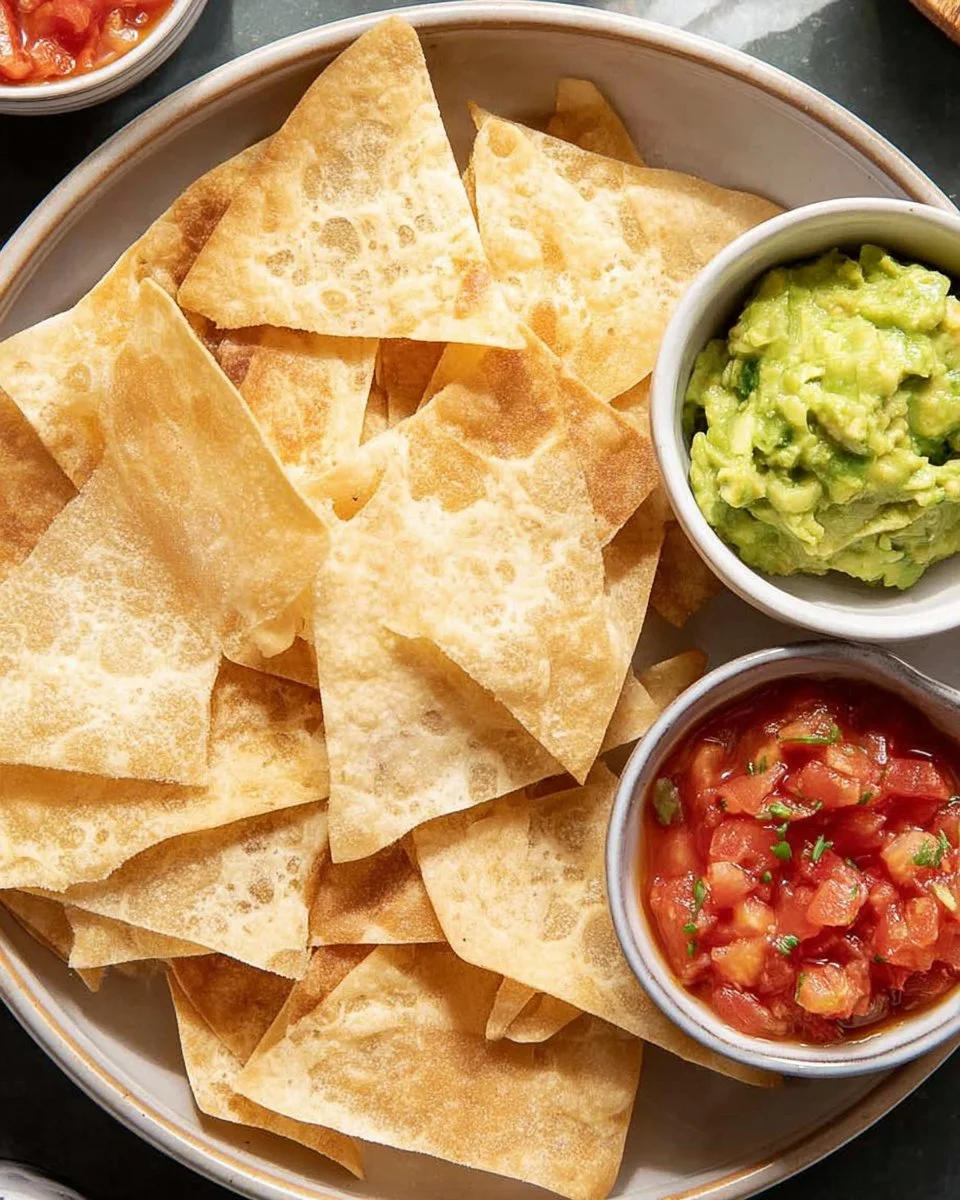 Baked tortilla chips served in a bowl, perfect for snacking