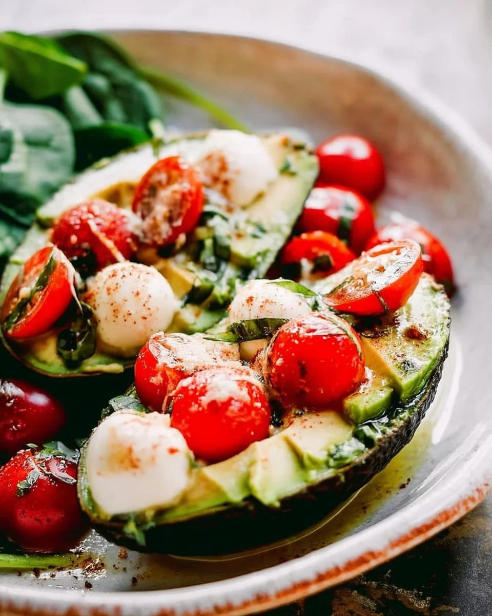 Caprese Stuffed Avocados