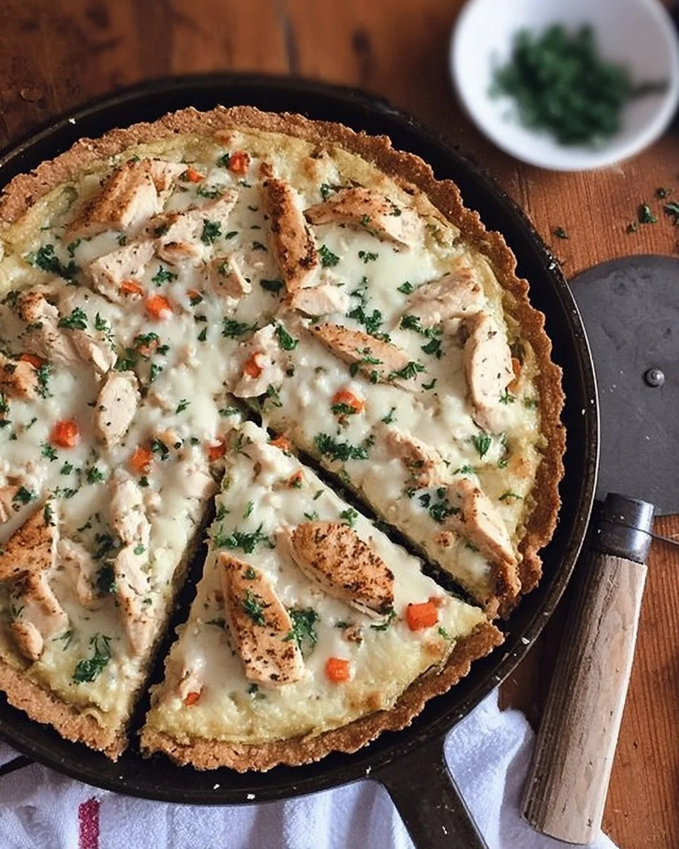 Chicken Pot Pie Pizza