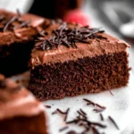 Delicious Chocolate Protein Cake served on a cozy evening