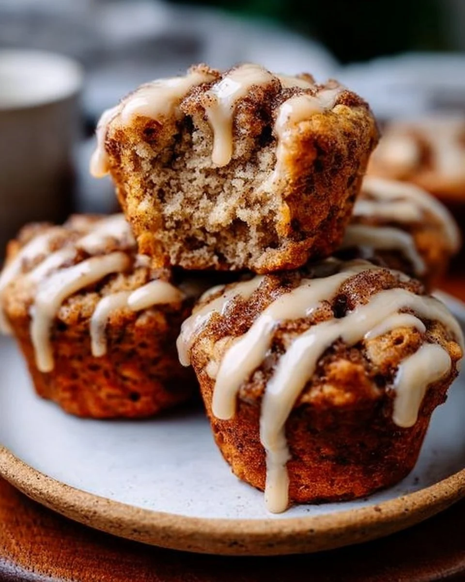 Cinnamon Roll Protein Muffins