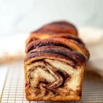 Classic Cinnamon Babka with swirls of cinnamon and sugar