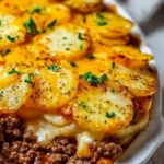 Delicious Hobo Casserole with ground beef and vegetables for easy dinners.