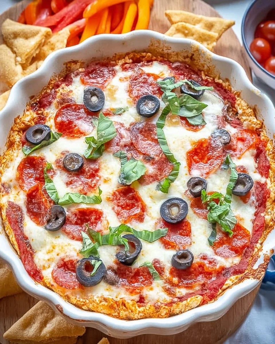 Delicious cottage cheese pizza bowl topped with fresh ingredients.