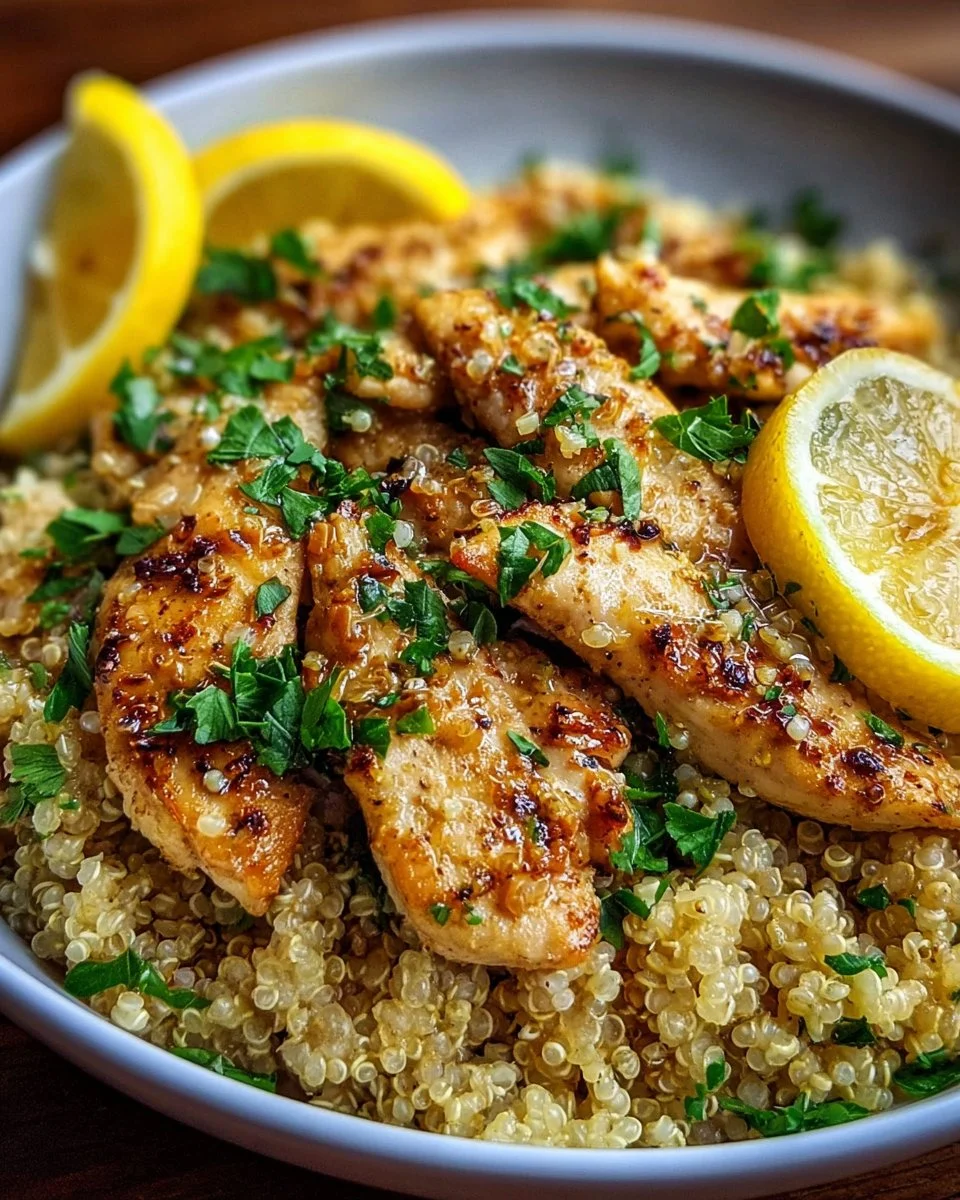 Garlic Lemon Chicken Quinoa