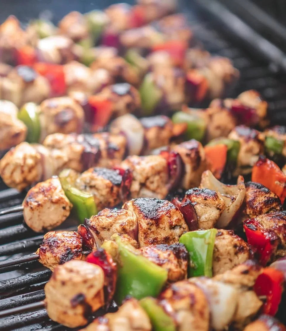 Grilled Chicken Kabobs with Zesty Garlic Marinade
