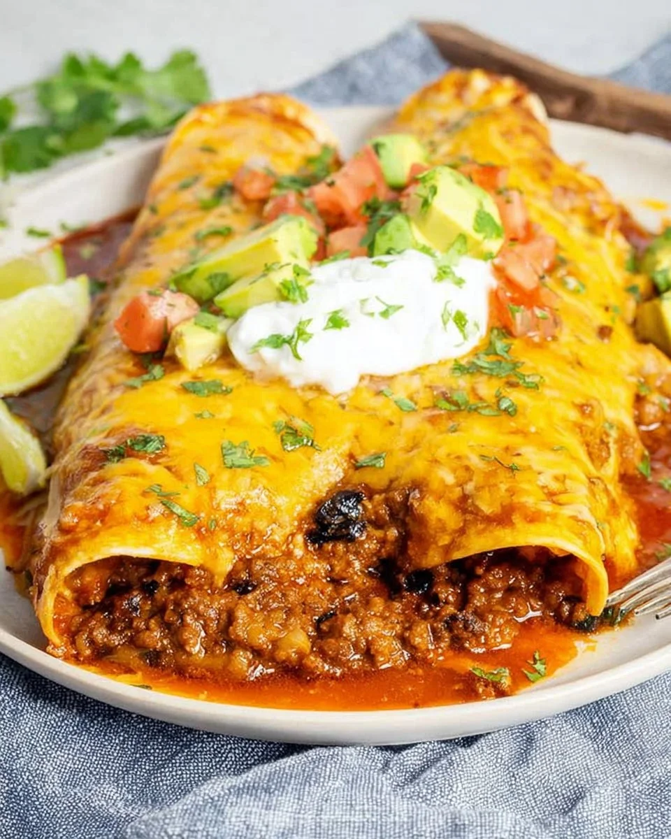Ground Beef Enchiladas