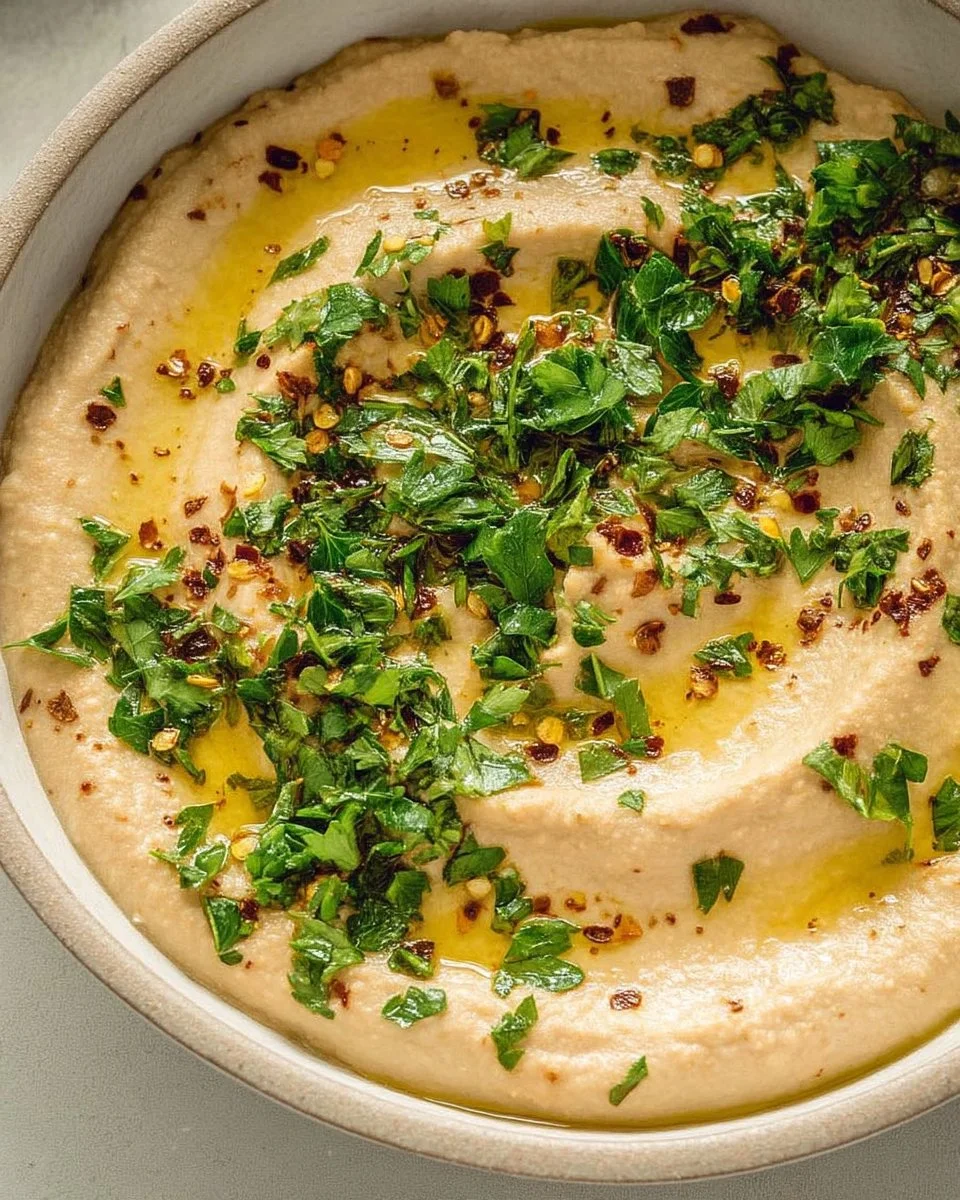 Creamy lemon garlic white bean dip served with fresh vegetables