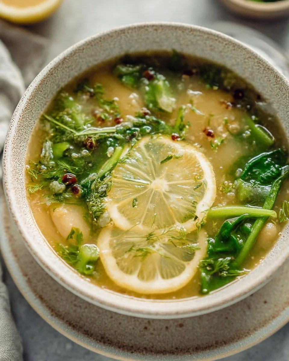 Lemony White Bean Potato Soup
