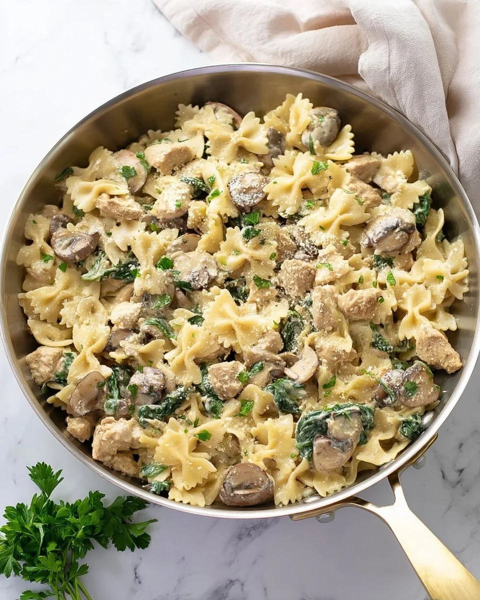 Mushroom Chicken Pasta