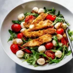 Delicious Parmesan Chicken Salad with fresh ingredients and creamy dressing