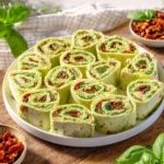Colorful pinwheel sandwiches rolled with various fillings for a delightful snack