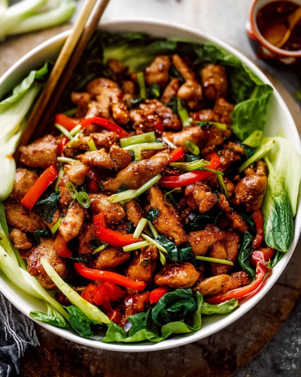 Deliciously prepared Salt and Pepper Chicken served with fresh herbs