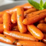 Delicious sautéed carrots with brown sugar served in a bowl