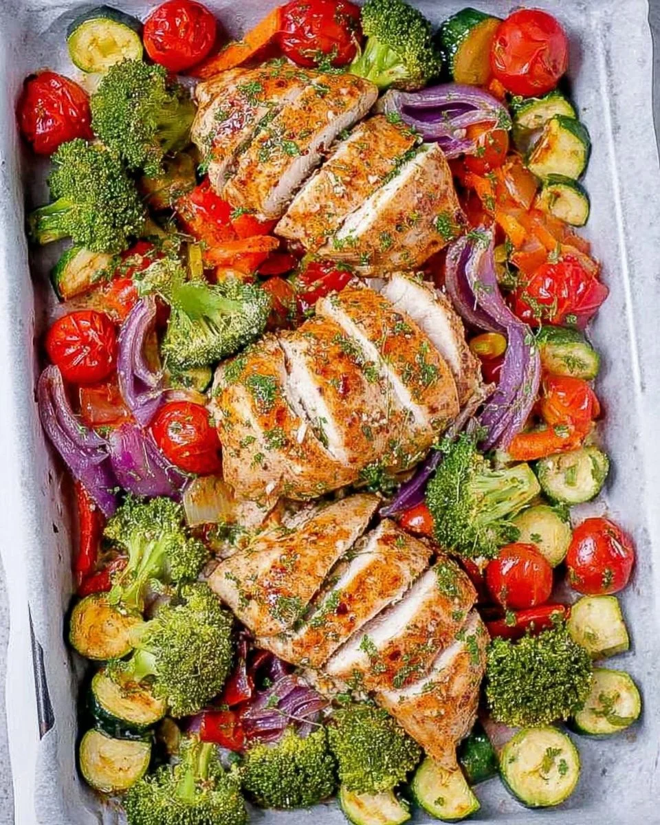 Sheet Pan Baked Chicken Breast with Veggies