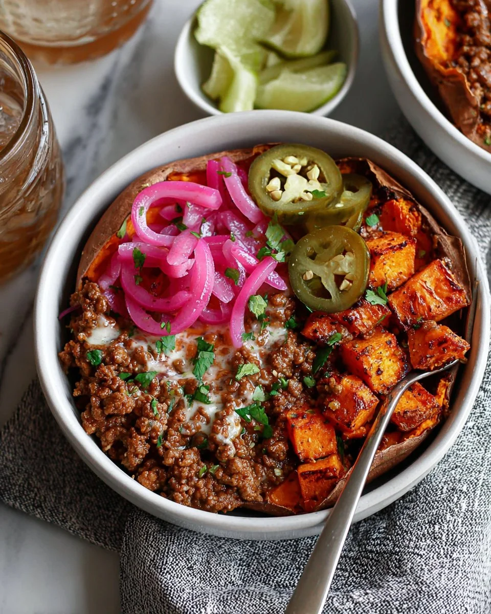 Sloppy Joe Sweet Potato Bowls