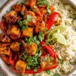 Delicious Spicy Chipotle Tofu Bowl with fresh ingredients and vibrant colors