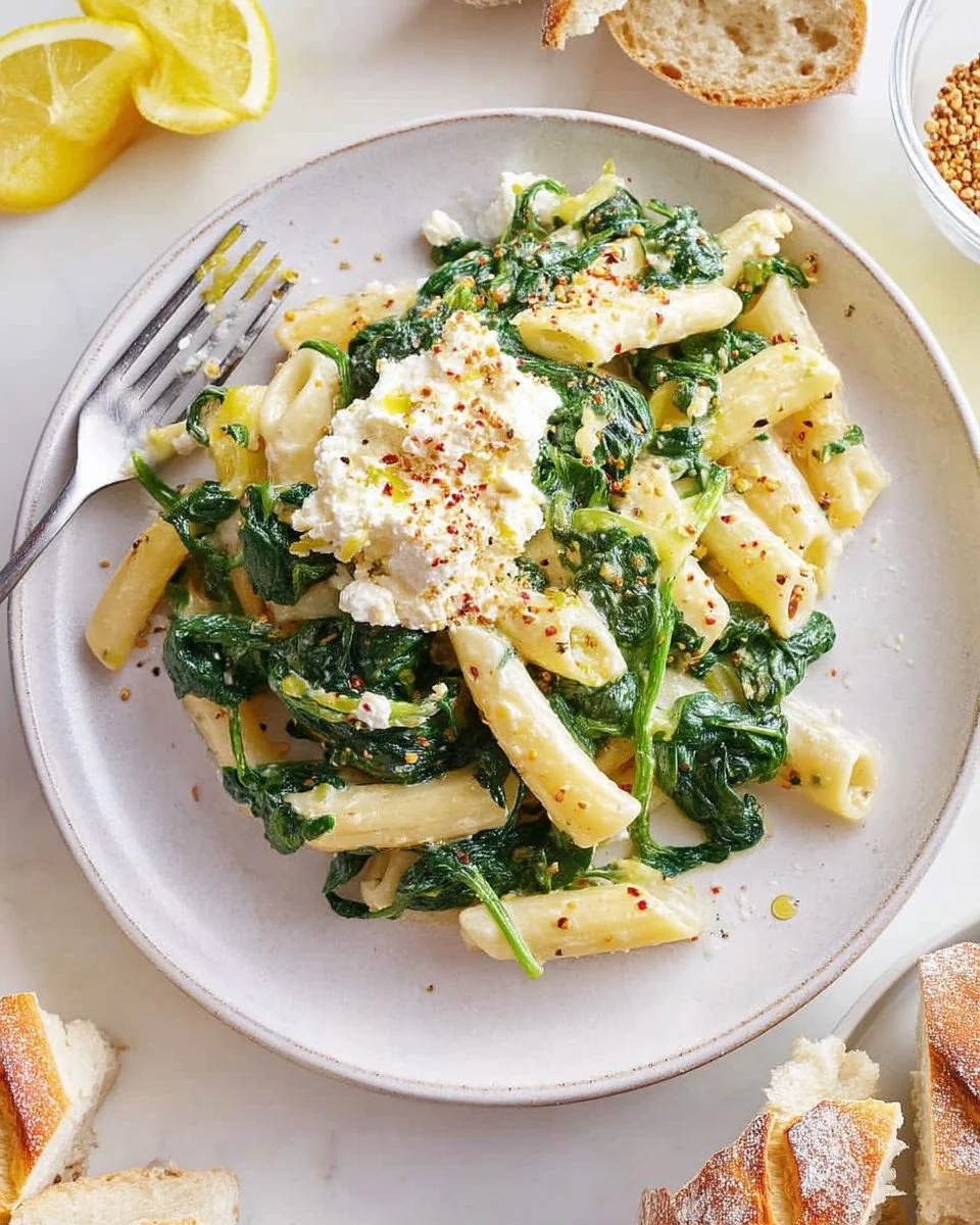 Spinach Feta Pasta