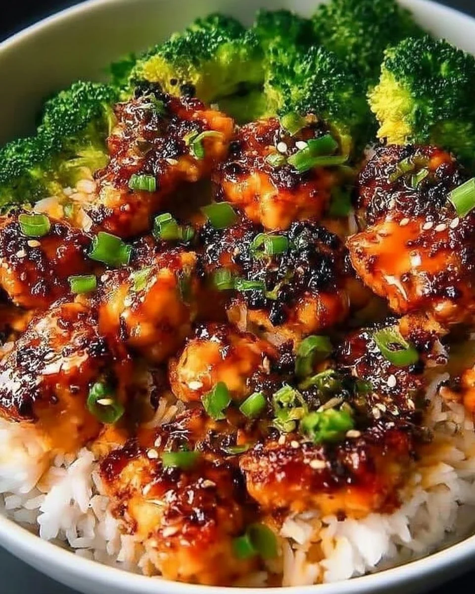 Sticky Chicken Rice Bowls