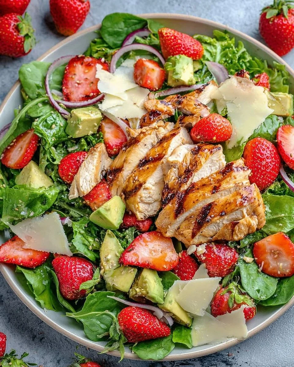 Delicious Strawberry Chicken Salad with fresh ingredients and a vibrant presentation