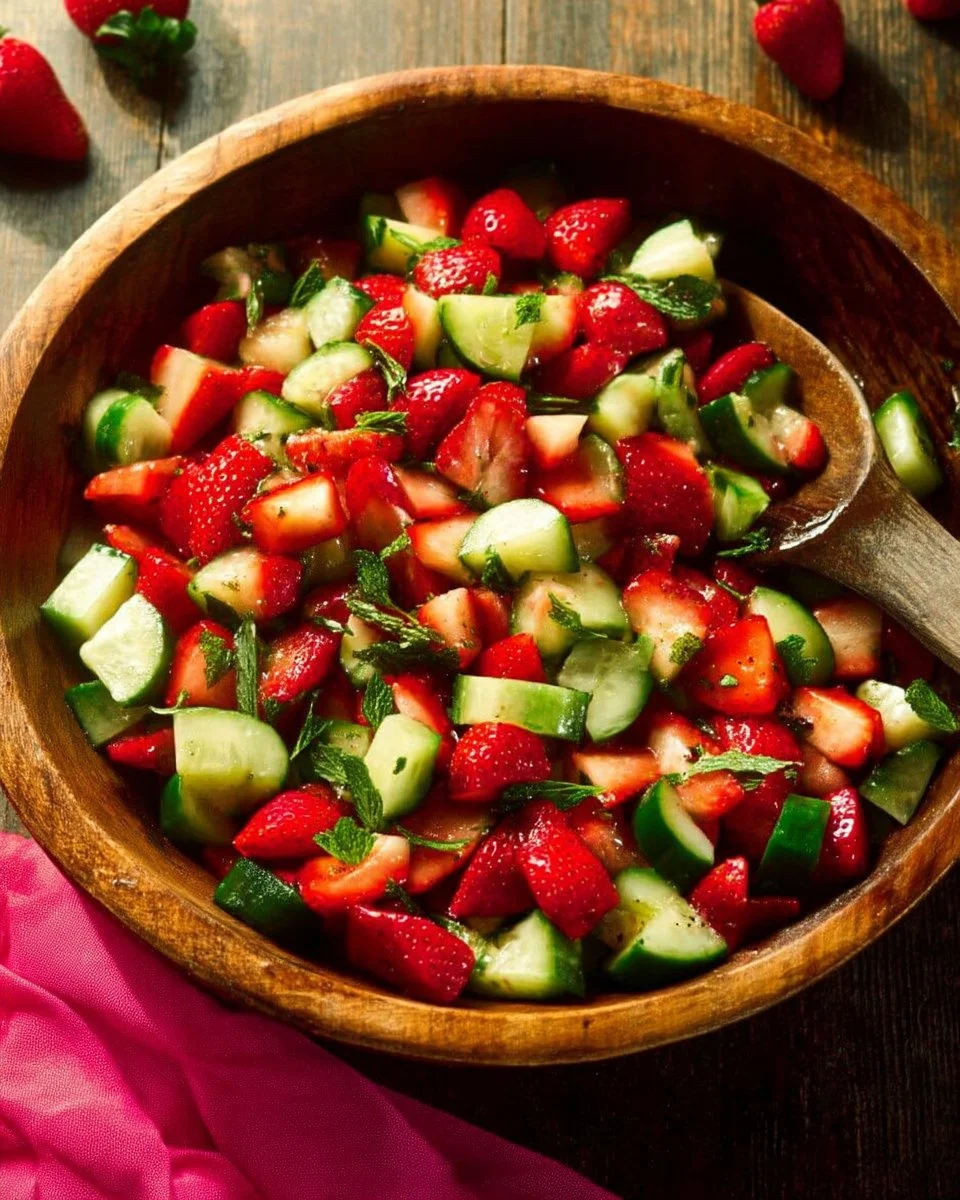 Strawberry Cucumber Salad