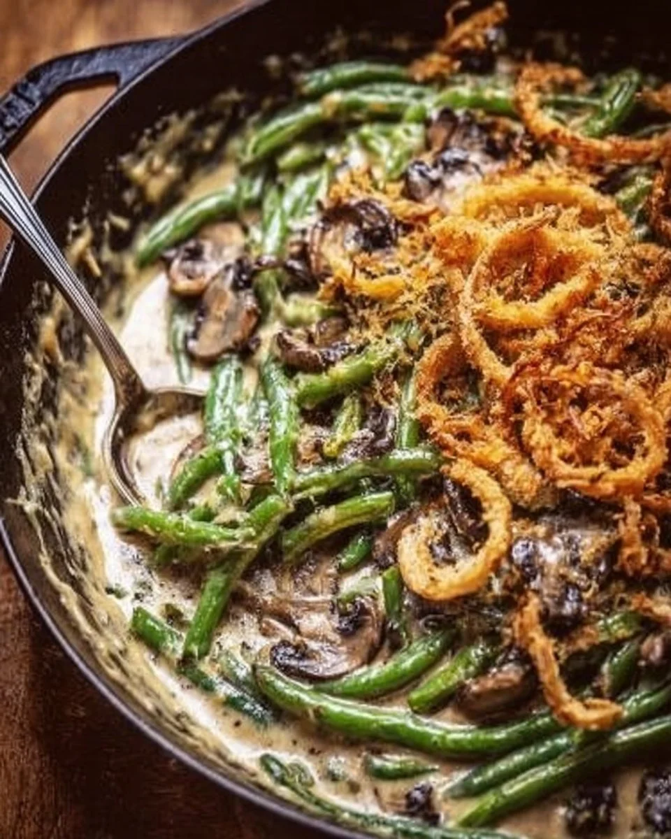 Ultimate Green Bean Casserole with Creamy Mushroom Delight