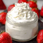 Delicious whipped cream topping on desserts and beverages