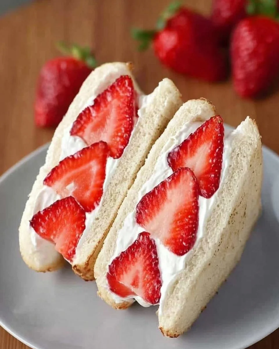 4-ingredient Strawberry Sandwich