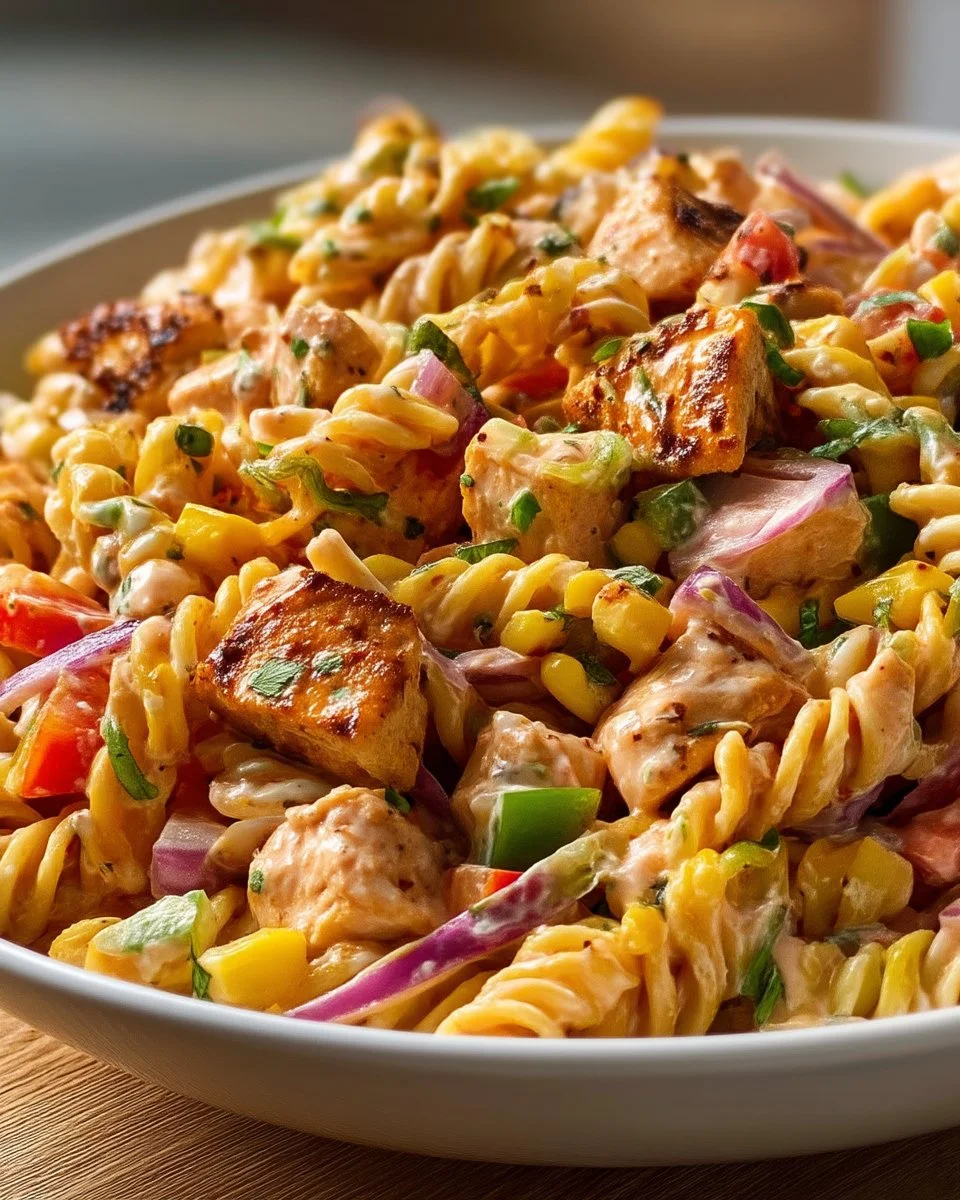 Barbecue Chicken Pasta Salad