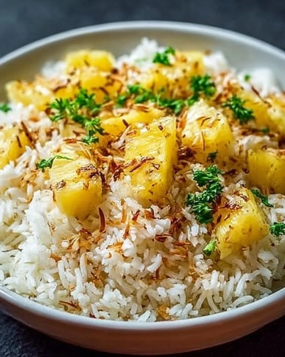 Creamy Coconut Pineapple Rice
