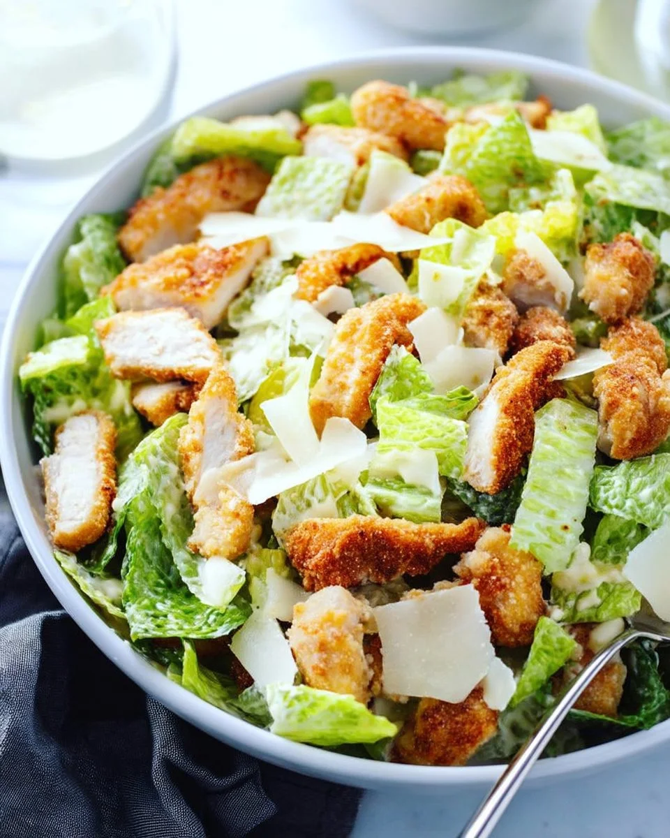 Crispy Chicken Caesar Salad