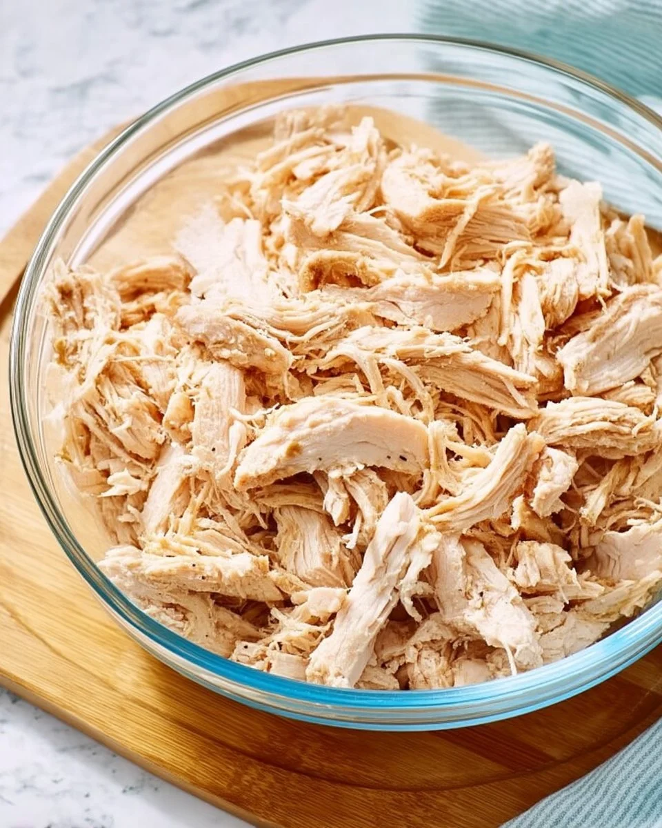 Crockpot Shredded Chicken for Meal Prep