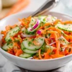 Cucumber Carrot Salad with fresh ingredients and vibrant colors