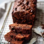 Deliciously moist double chocolate zucchini bread with rich chocolate flavor