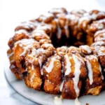 Delicious and fluffy easy Instant Pot monkey bread served on a plate.