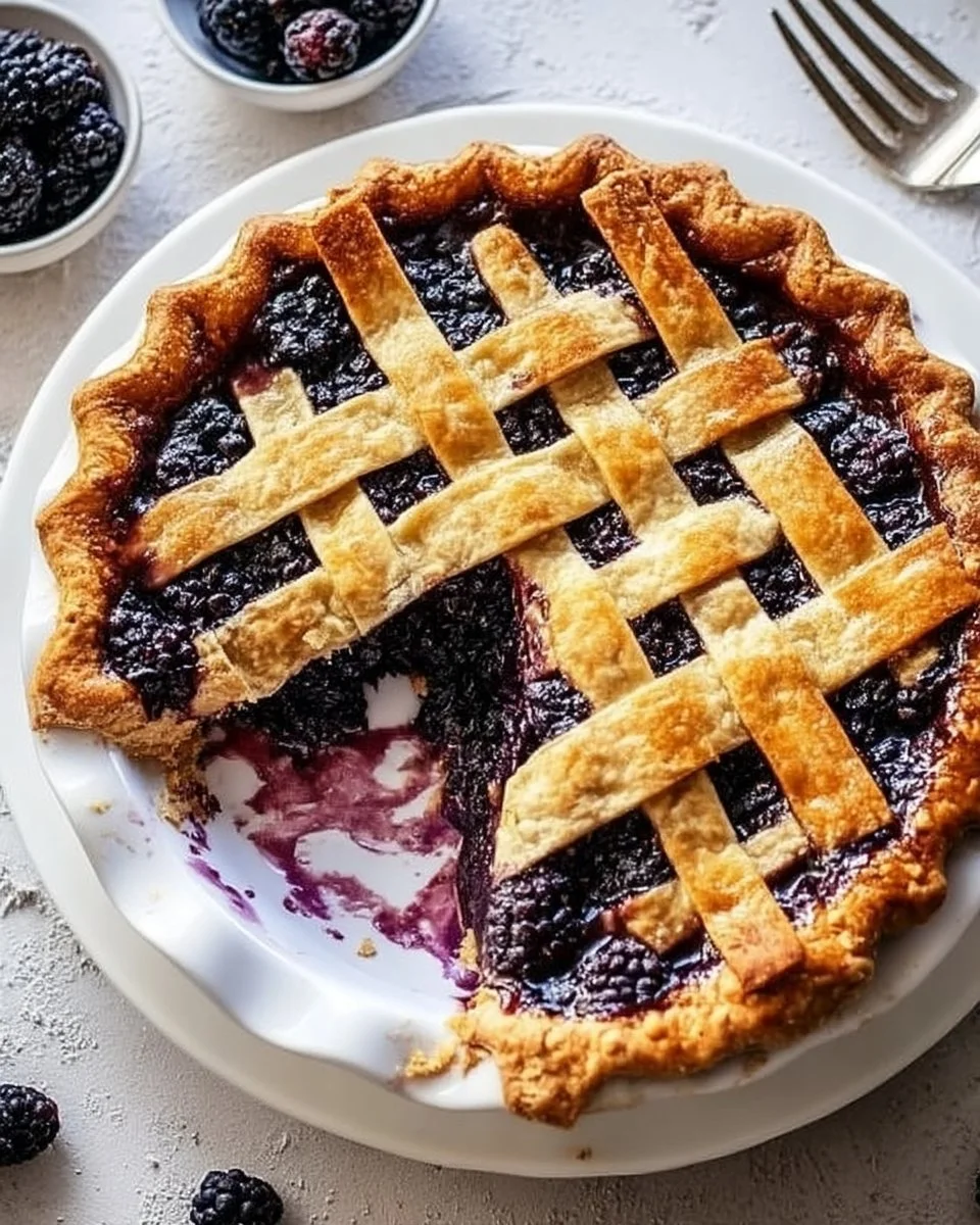 Flaky Blackberry Pie from Scratch