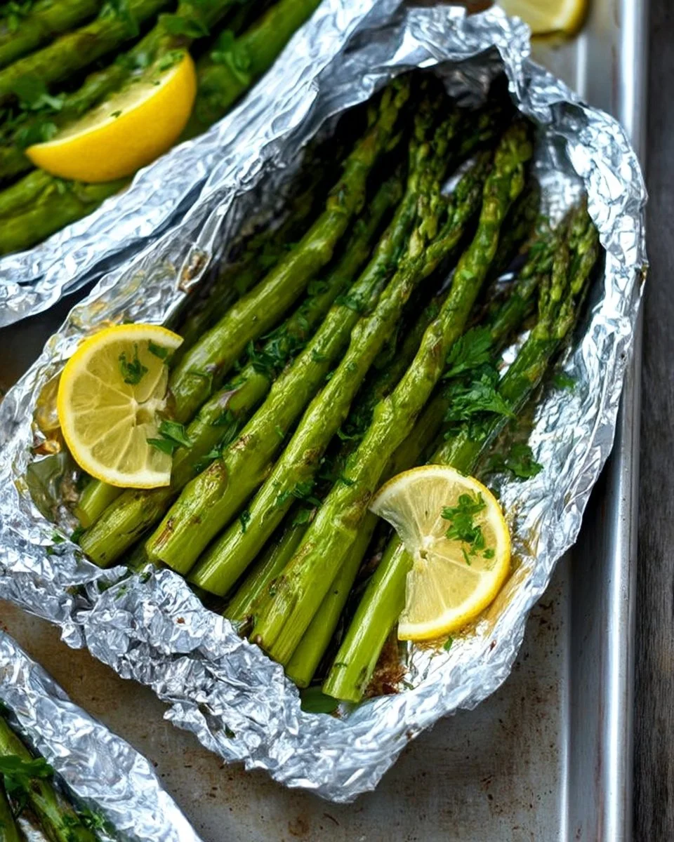 Grilled Asparagus in Foil