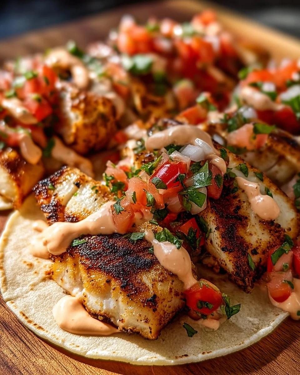 Grilled Fish Tacos with Spicy Mayo and Pico de Gallo: 25-Minute Magic