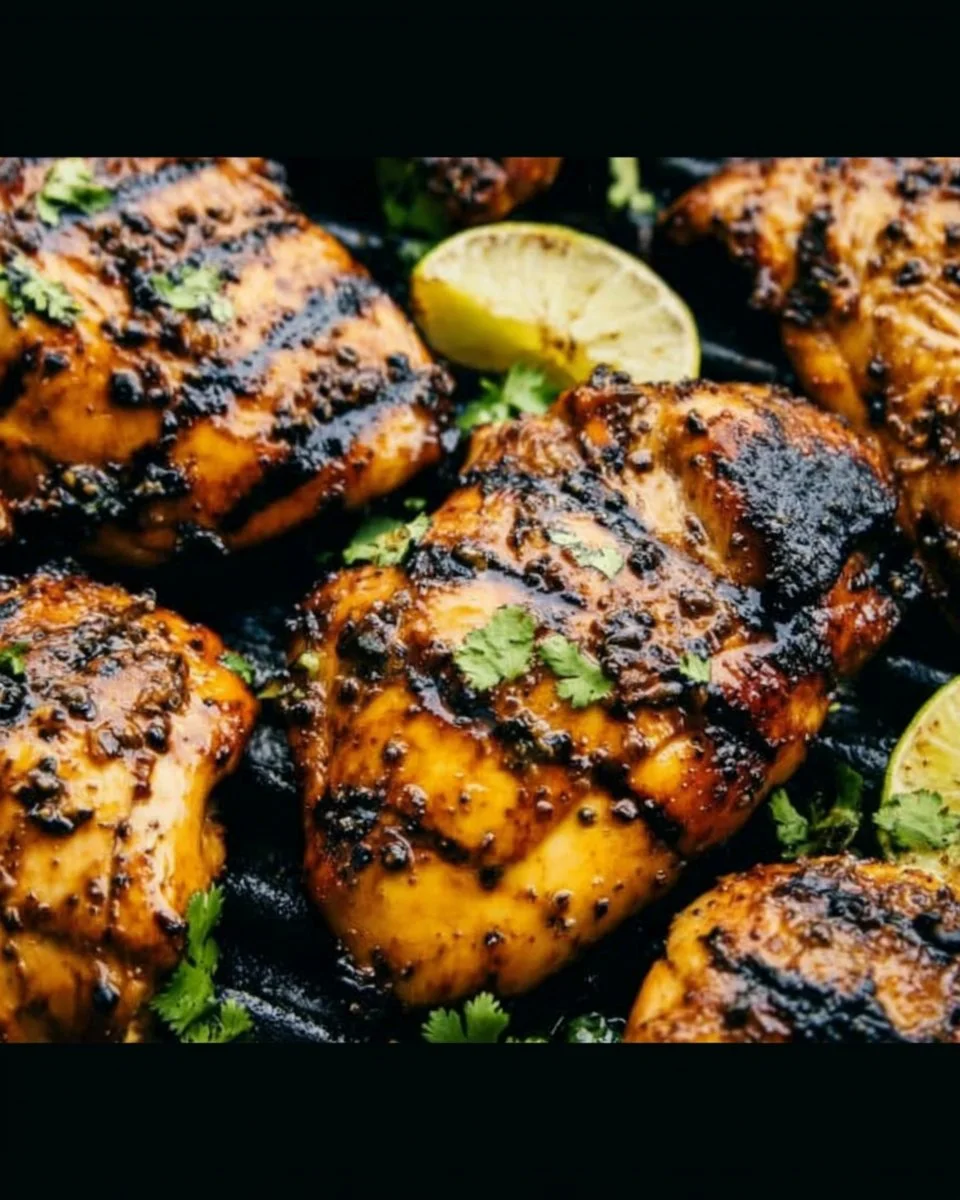 Grilled Honey Lime Cilantro Chicken