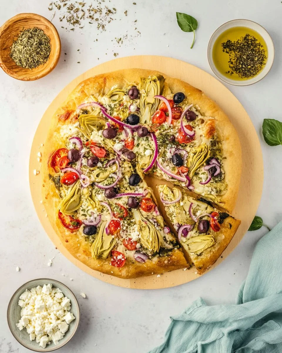 Homemade Mediterranean Pizza